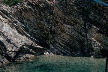 rocky coastline in lefkas greece