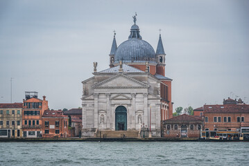 Fototapeta na wymiar View of the Church of Santissimo Redentore in the Giudecca Island, Venice, Veneto, Italy, Europe, World Heritage Site