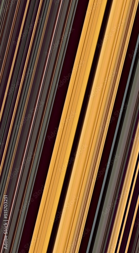 Poster parallel stripes on the diagonal metallic abstract in gold and bronze on a brown and grey textured b