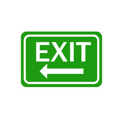 exit sign button, LEFT
