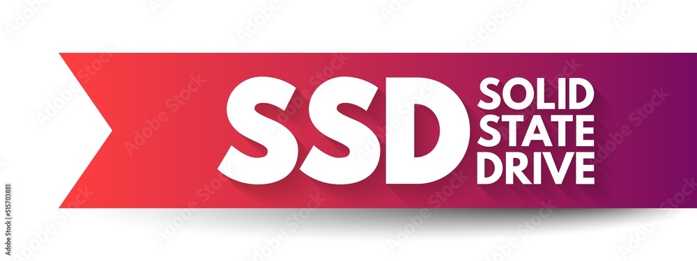 Poster ssd solid state drive - solid-state storage device that uses integrated circuit assemblies to store 