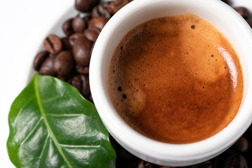 Tazzina di caffè espresso italiano 