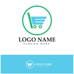 e-commerce logo and online shop logo design with modern concept