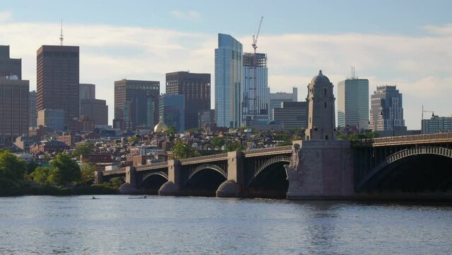 Boston Massachusetts Skyline Summer Morning Longfellow medium