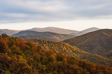 autumn landscape in the mountains