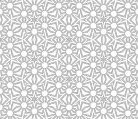 The geometric pattern with lines. Seamless vector background. White and gray texture. Graphic modern pattern. Simple lattice graphic design.