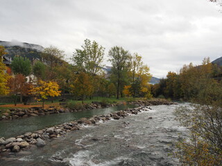 Fototapeta premium Broto, municipio de la provincia de Huesca, en pleno pirineo.