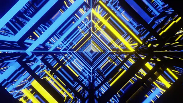 VJ loop background of the blue rhombus