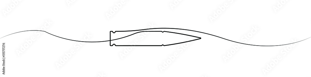 Poster bullet continuous line drawing vector. one line bullet vector background. bullet linear icon. contin