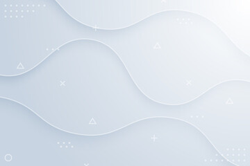 White background with wave lines