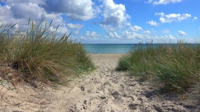 Strandzugang an der Ostsee, Insel R&uuml;gen