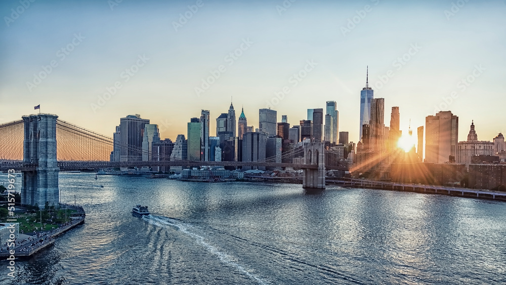 Wall mural The skyline of New York City, United States