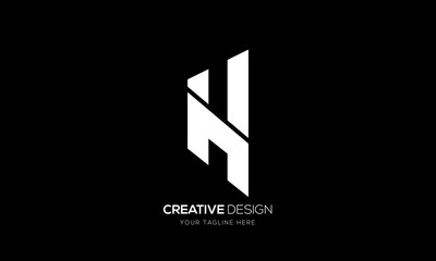 Creative letter h monogram logo