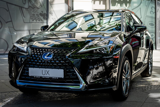 BERLIN - JUNE 18, 2022: Subcompact luxury crossover SUV Lexus UX. Classic Days Berlin.