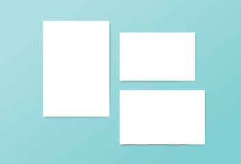 Realistic Blank Brand Product Mockup Template Business Card Poster Flyer Printable Canvas Corporate White Labeling Document Cover Promotion Presentation Showcase