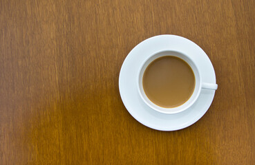 White cup of coffee