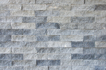 Gray wall made of bricks