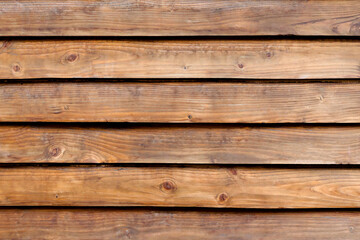 Natural brown wood texture background. Wood planks. Top view