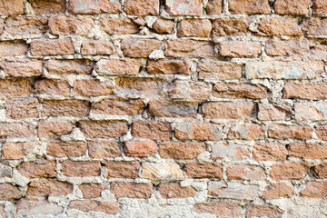 Old brick wall. Texture. Background