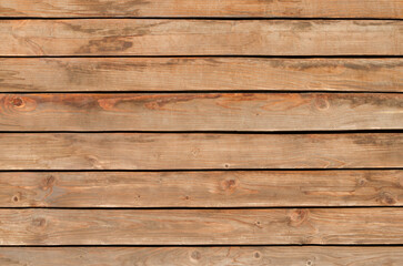 Natural brown wood texture background. Wood planks. Top view