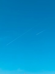 Jet flying in the sky