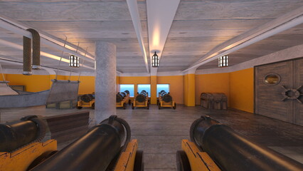 艦載砲 © tsuneomp