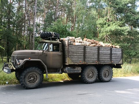 Military vehicle used for civilian purposes