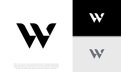 Initials M logo design. Initial Letter Logo.	