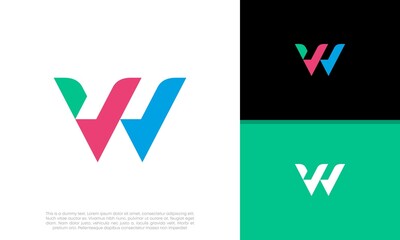 Initials M logo design. Initial Letter Logo.	