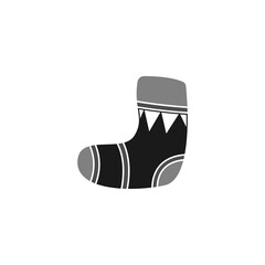 Sock icon logo design illustration template