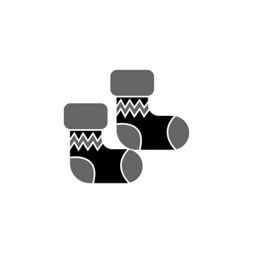 Sock icon logo design illustration template