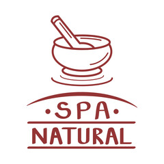 spa emblem with grinder