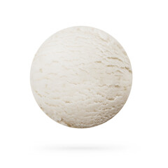 Fototapeta na wymiar vanilla ice cream ball isolated on white background