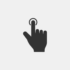  hand gestures touchscreen vector icon illustration sign