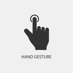  hand gestures touchscreen vector icon illustration sign