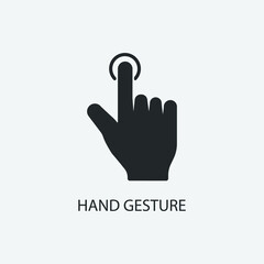  hand gestures touchscreen vector icon illustration sign