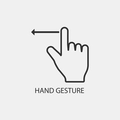 hand gestures touchscreen vector icon illustration sign 