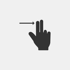 hand gestures touchscreen vector icon illustration sign 