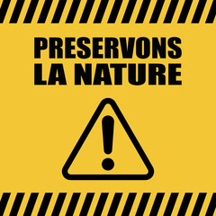 Logo pr&eacute;servons la nature.