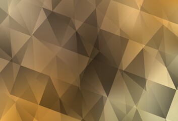 Light Orange vector polygon abstract backdrop.