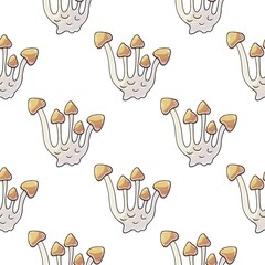 Autumn mood. Illustration in hand draw style. Seamless pattern