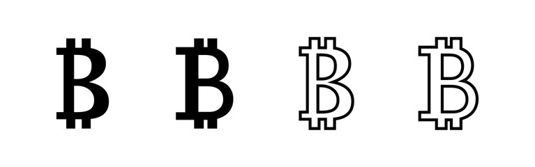 Bitcoin icon vector. bitcoin sign and symbol. payment symbol. cryptocurrency logo