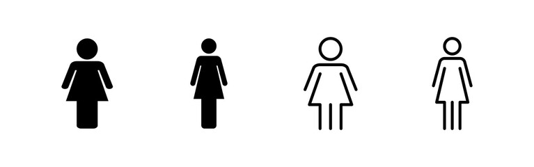 Female icon vector. woman sign and symbol