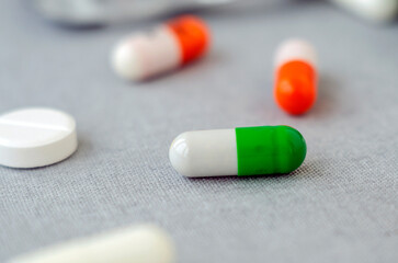 Pills and capsules. Drugs