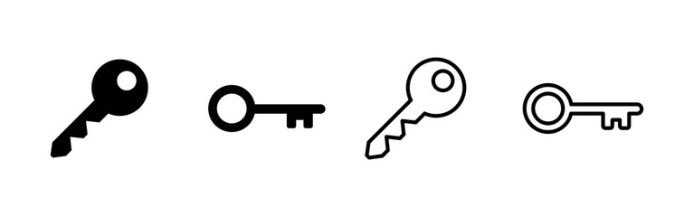 Key icon vector. Key sign and symbol.