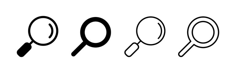 Search icon vector. search magnifying glass sign and symbol