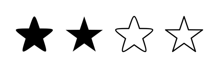 Star icon vector. rating sign and symbol. favourite star icon