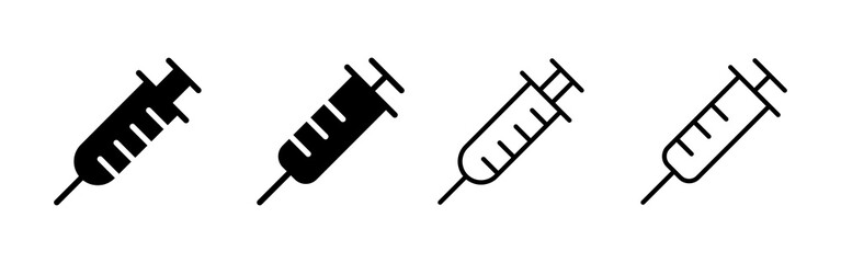 Syringe icon vector. injection sign and symbol.vaccine icon