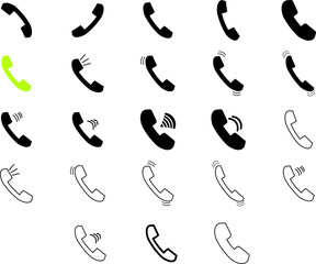 シンプルな電話アイコン