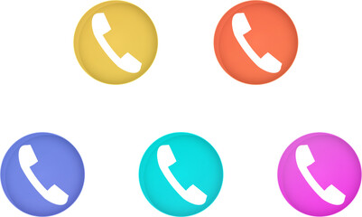 カラーの電話アイコン © foolchico